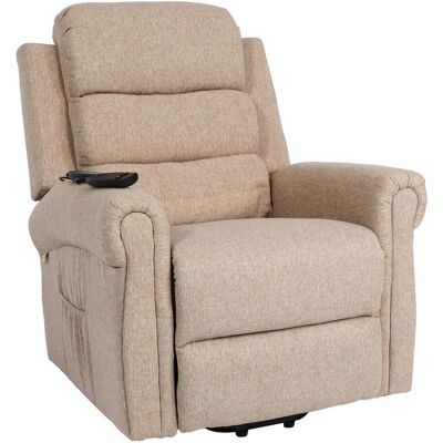 MCW Fernsehsessel K63 Aufstehhilfe Massage Heizfunktion Stoff/Textil Beige-Braun MCW Fernsehsessel K63 Aufstehhilfe Massage Heizfunktion Stoff/Textil Beige-Braun