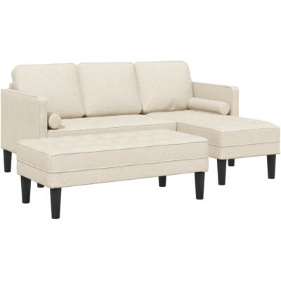 vidaXL Sofa Set mit Kissen 2 Stk Leinen Polyester 3329263 vidaXL Sofa Set mit Kissen 2 Stk Leinen Polyester 3329263