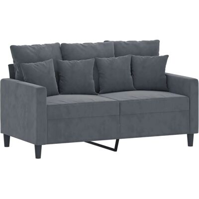 vidaXL 2-Sitzer-Sofa Dunkelgrau - Sofa vidaXL 2-Sitzer-Sofa Dunkelgrau - Sofa