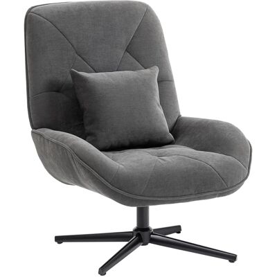 HOMCOM Accent Chair Chenille Schaumstoff 92L x 72B x 96H cm Dunkelgrau HOMCOM Accent Chair Chenille Schaumstoff 92L x 72B x 96H cm Dunkelgrau