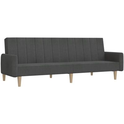 vidaXL Schlafsofa - Dunkelgrau - 2-in-1 mit abnehmbarer Rückenlehne vidaXL Schlafsofa - Dunkelgrau - 2-in-1 mit abnehmbarer Rückenlehne