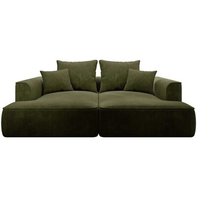 Vente-unique Sofa Ohne Schlafmöglichkeit Pineta Khaki 230 cm Vente-unique Sofa Ohne Schlafmöglichkeit Pineta Khaki 230 cm