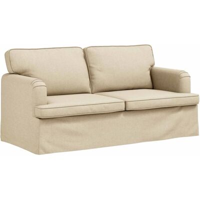 vidaXL Sofa Creme 142 x 80 x 85 cm Stoff 42024495 vidaXL Sofa Creme 142 x 80 x 85 cm Stoff 42024495