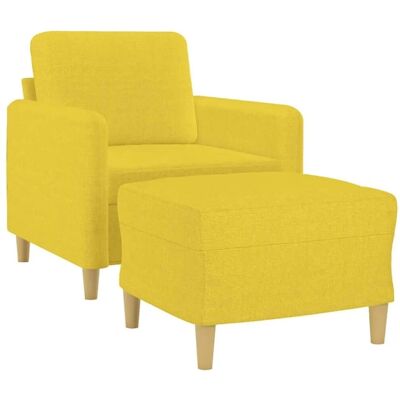 VIDAXL Sessel mit Hocker - Strapazierfähiger Stoff, Modernes Design VIDAXL Sessel mit Hocker - Strapazierfähiger Stoff, Modernes Design
