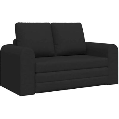 vidaXL Schlafsofa 60cm Schwarz Stoff 4106675 vidaXL Schlafsofa 60cm Schwarz Stoff 4106675
