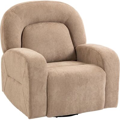 HOMCOM Sofa Recliner Polyester 93L x 75B x 100H cm Khaki HOMCOM Sofa Recliner Polyester 93L x 75B x 100H cm Khaki