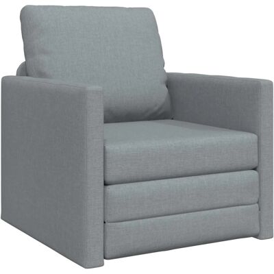 vidaXL Klappsofa Bett Hellgrau 74 x 77 x 81 cm Stoff 42030489 vidaXL Klappsofa Bett Hellgrau 74 x 77 x 81 cm Stoff 42030489