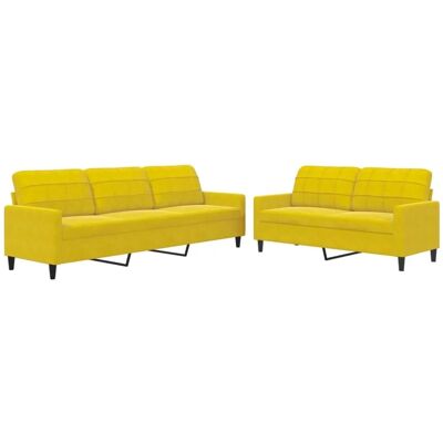 vidaXL Samtsofa-Set 2-3 Sitze - Moderner Wohnzimmerschmuck vidaXL Samtsofa-Set 2-3 Sitze - Moderner Wohnzimmerschmuck