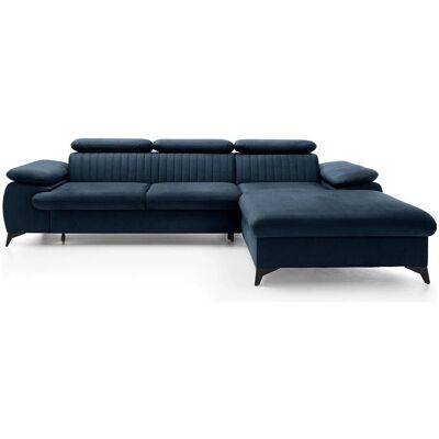 Vente-unique Schlafsofa Samara Marineblau 280 cm Vente-unique Schlafsofa Samara Marineblau 280 cm