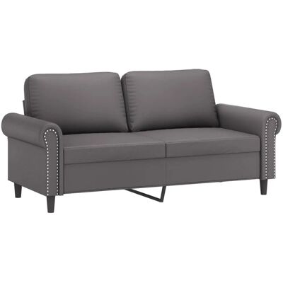 MAISONCHIC Modell 13726 Graues Kunstleder 2-Sitzer Sofa MAISONCHIC Modell 13726 Graues Kunstleder 2-Sitzer Sofa