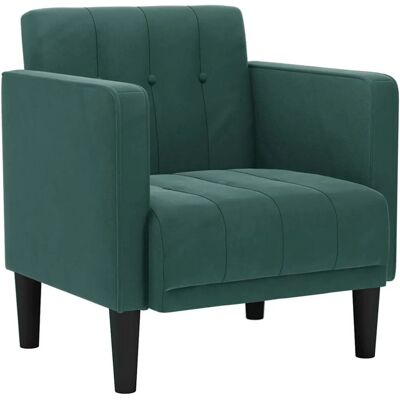 vidaXL Dunkelgrüner Samt Sessel - Sofa vidaXL Dunkelgrüner Samt Sessel - Sofa