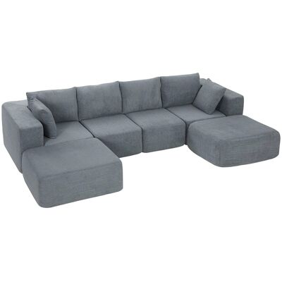 HOMCOM Ecksofa 294L x 165B x 70H cm HOMCOM Ecksofa 294L x 165B x 70H cm