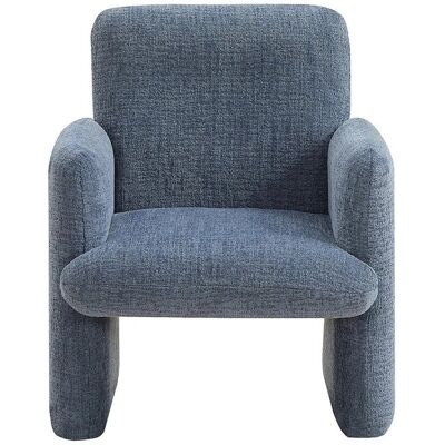 Vente-unique Sessel Mit Gerader Rückenlehne Mesuto Blau 53 cm Vente-unique Sessel Mit Gerader Rückenlehne Mesuto Blau 53 cm