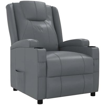 vidaXL Relaxsessel Anthrazit Kunstleder 340962 vidaXL Relaxsessel Anthrazit Kunstleder 340962