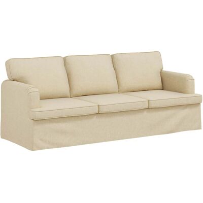vidaXL Sofa Creme 201 x 80 x 85 cm Stoff 42024502 vidaXL Sofa Creme 201 x 80 x 85 cm Stoff 42024502