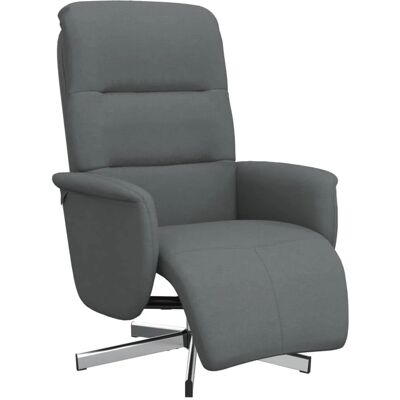 vidaXL Dunkelgraues Relaxsessel - Manuelle Neigung, 360° Drehung, Robustes Gewebe vidaXL Dunkelgraues Relaxsessel - Manuelle Neigung, 360° Drehung, Robustes Gewebe
