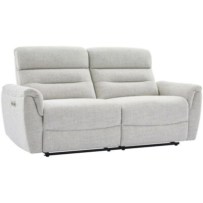 Vente-unique Relaxsofa Brevio Hellgrau 193 cm Vente-unique Relaxsofa Brevio Hellgrau 193 cm