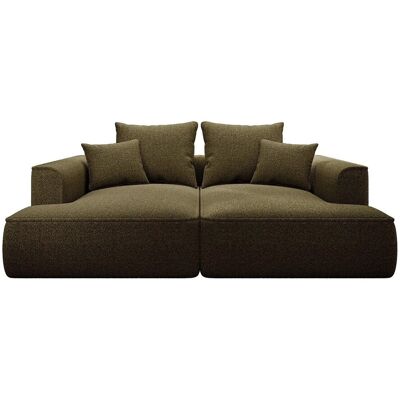 Vente-unique Sofa Ohne Schlafmöglichkeit Pineta Khaki 230 cm Vente-unique Sofa Ohne Schlafmöglichkeit Pineta Khaki 230 cm