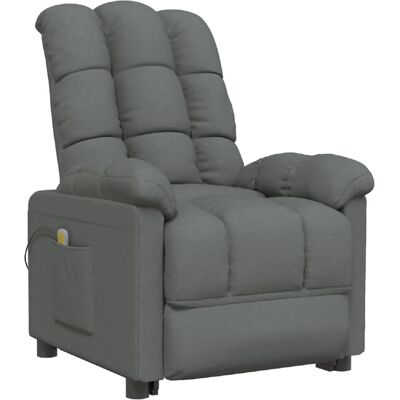 vidaXL Massagesessel Dunkelgrau Stoff Modell 32 vidaXL Massagesessel Dunkelgrau Stoff Modell 32