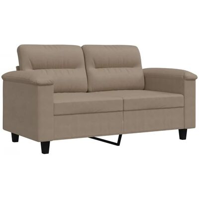 vidaXL 2-Sitzer Mikrofaser Stoffsofa - Taupe - Sofa vidaXL 2-Sitzer Mikrofaser Stoffsofa - Taupe - Sofa