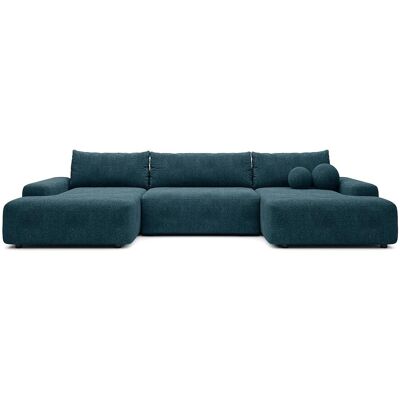 Vente-unique Schlafsofa Daviso Blau 360 cm Vente-unique Schlafsofa Daviso Blau 360 cm