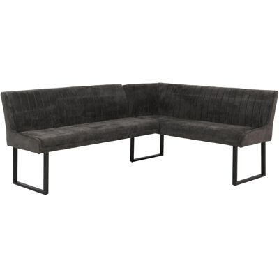 MCW Eckbank O82 Öko-Tex Chenille Stoff/Textil Metall 210x159cm Dunkelgrau MCW Eckbank O82 Öko-Tex Chenille Stoff/Textil Metall 210x159cm Dunkelgrau