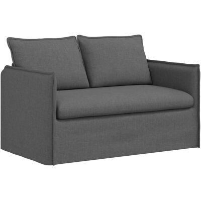 vidaXL Sofa Dunkelgrau 136 x 82 x 85 cm Stoff 42024512 vidaXL Sofa Dunkelgrau 136 x 82 x 85 cm Stoff 42024512