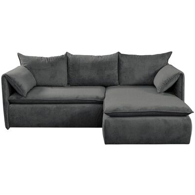 Vente-unique Schlafsofa Teodora Anthrazitgrau 230 cm Vente-unique Schlafsofa Teodora Anthrazitgrau 230 cm