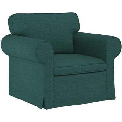 vidaXL Sofa Dunkelgrün 215 x 82 x 80 cm Stoff 42024295 vidaXL Sofa Dunkelgrün 215 x 82 x 80 cm Stoff 42024295