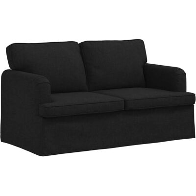 vidaXL Sofa Schwarz 144 x 80 x 85 cm Stoff 42024485 vidaXL Sofa Schwarz 144 x 80 x 85 cm Stoff 42024485