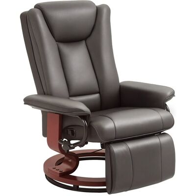 HOMCOM Relaxsessel Kunstleder Holzwerkstoff Braun 78L x 88B x 103H cm HOMCOM Relaxsessel Kunstleder Holzwerkstoff Braun 78L x 88B x 103H cm