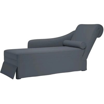 vidaXL Modell 2428 Dunkelgrau Samt Chaise Longue vidaXL Modell 2428 Dunkelgrau Samt Chaise Longue