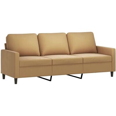 vidaXL 3-Sitzer-Sofa Braun 180 cm Samt 359216 vidaXL 3-Sitzer-Sofa Braun 180 cm Samt 359216