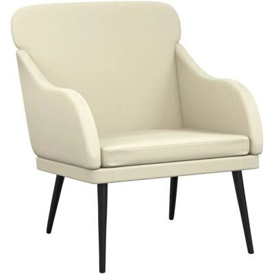VIDAXL Sessel - Creme - Langlebiges Kunstleder - Komfort & Stil VIDAXL Sessel - Creme - Langlebiges Kunstleder - Komfort & Stil