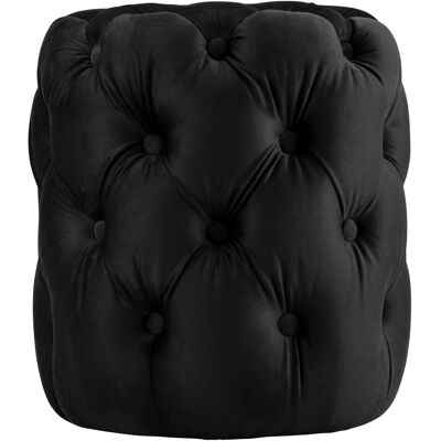DELUKE Sitzhocker BADOR Samt Schwarz 42x42x46cm Hocker Schlafzimmer Polsterhocker Wohnzimmer Sitzbank Esszimmer DELUKE Sitzhocker BADOR Samt Schwarz 42x42x46cm Hocker Schlafzimmer Polsterhocker Wohnzimmer Sitzbank Esszimmer