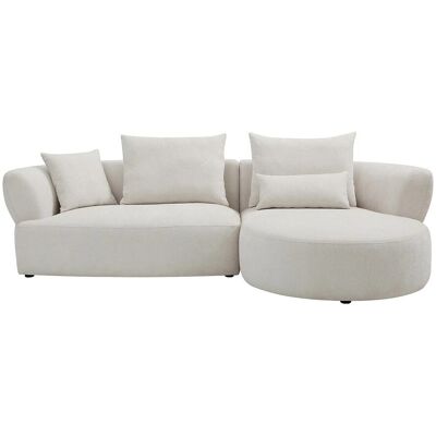 Vente-unique Sofa Ohne Schlafmöglichkeit Cusava Beige 280 cm Vente-unique Sofa Ohne Schlafmöglichkeit Cusava Beige 280 cm