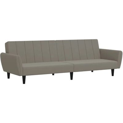 vidaXL Schlafsofa - 2-in-1 Samtvelours Hellgrau vidaXL Schlafsofa - 2-in-1 Samtvelours Hellgrau