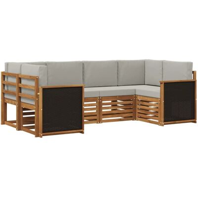vidaXL Ecksofa Set mit Kissen 5 Stk 3384762 vidaXL Ecksofa Set mit Kissen 5 Stk 3384762