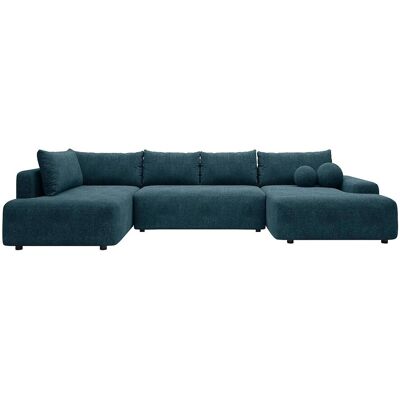 Vente-unique Schlafsofa Daviso Blau 360 cm Vente-unique Schlafsofa Daviso Blau 360 cm