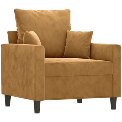 vidaXL Sessel - Samt Braun 60cm - Sofa/Armchair vidaXL Sessel - Samt Braun 60cm - Sofa/Armchair