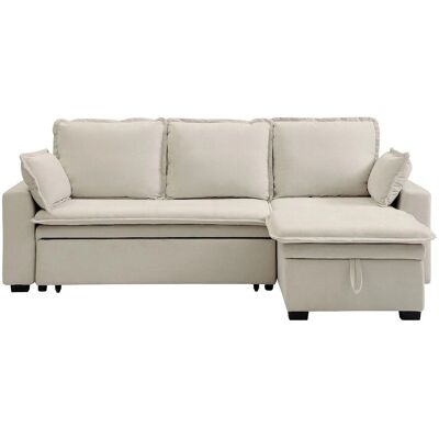Vente-unique Schlafsofa Zakila Gebrochenes Weiß 233 cm Vente-unique Schlafsofa Zakila Gebrochenes Weiß 233 cm
