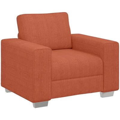 vidaXL Sessel Rot Orange 100x77x82 cm Cordstoff 4105192 vidaXL Sessel Rot Orange 100x77x82 cm Cordstoff 4105192