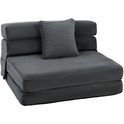 HOMCOM Floor Chair Polyester 100L x 76B x 62H cm Dunkelgrau HOMCOM Floor Chair Polyester 100L x 76B x 62H cm Dunkelgrau