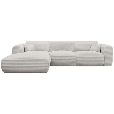 Vente-unique Sofa Ohne Schlafmöglichkeit Pogni Hellgrau 280 cm Vente-unique Sofa Ohne Schlafmöglichkeit Pogni Hellgrau 280 cm