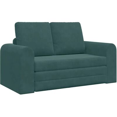vidaXL Schlafsofa 60cm Dunkelgrün Samt 4106686 vidaXL Schlafsofa 60cm Dunkelgrün Samt 4106686