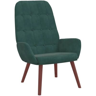 vidaXL Relaxsessel Dunkelgrün Samt 4102634 vidaXL Relaxsessel Dunkelgrün Samt 4102634