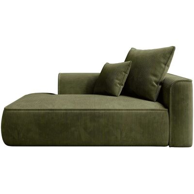 Vente-unique Recamiere Ohne Schlaffunktion Pineta Khaki 180 cm Vente-unique Recamiere Ohne Schlaffunktion Pineta Khaki 180 cm