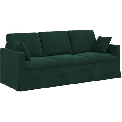 vidaXL Sofa Dunkelgrün 198 x 78 x 80 cm Samt 42024433 vidaXL Sofa Dunkelgrün 198 x 78 x 80 cm Samt 42024433