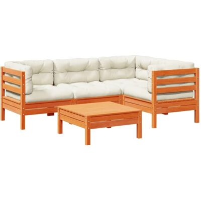 vidaXL Kiefernholz Garten-Sofagarnitur mit Kissen - Für 4-6 Personen vidaXL Kiefernholz Garten-Sofagarnitur mit Kissen - Für 4-6 Personen