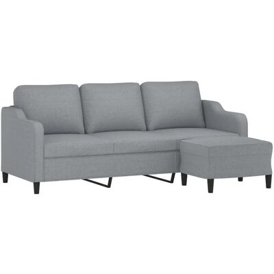 VIDAXL 3-Sitzer-Sofa mit Fußhocker VIDAXL 3-Sitzer-Sofa mit Fußhocker